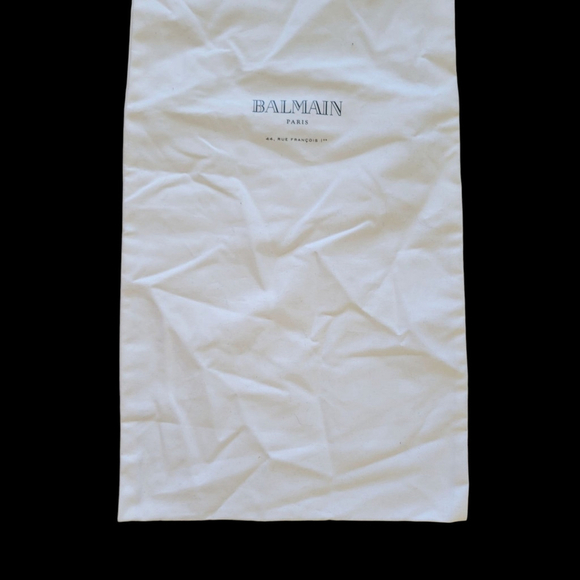 Balmain Paris Dustbag Storage Cover Pouch Drawstring White 27.5" X 11.75" - Picture 1 of 4